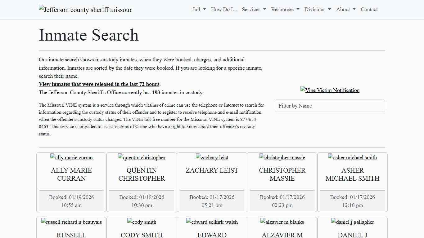 Inmate Search | Jefferson County Sheriff's Office